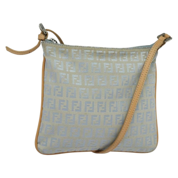 Fendi Vintage Flat Crossbody Bag Zucchino Canvas Mini - image 1