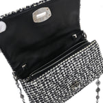Miu Miu Crystal Clutch Matelasse Gingham Print Canvas Small - image 3