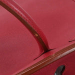 Hermes Birkin Handbag Red Courchevel with Gold Hardware 30 - image 19