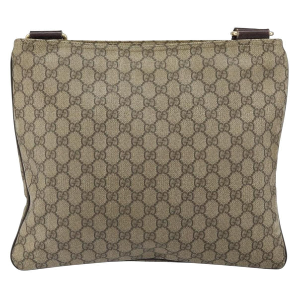 Gucci Zip Top Messenger Bag GG Coated Canvas Medium