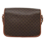 Celine Vintage Macadam Circle Logo Shoulder Bag Canvas and Leather - image 2