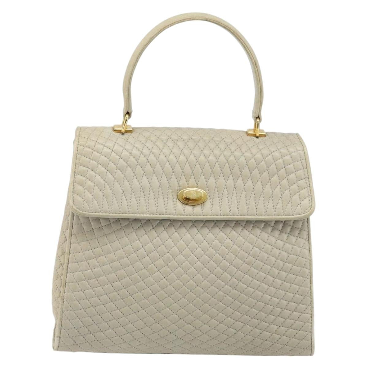 Bally Vintage Handbag Leather - image 1