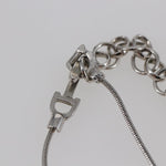 Christian Dior Bow CD Pendant Necklace Metal with Crystal - image 8