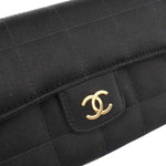 Chanel Chocolate Bar Flap Bag Quilted Satin Mini - image 8