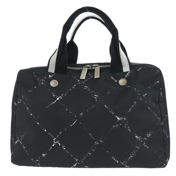Chanel Travel Line Boston Bag Printed Nylon Small