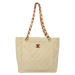 Chanel Vintage CC Tote Leather Small - image 19