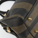 Fendi Vintage Pequin Boston Bag Coated Canvas Medium - image 9