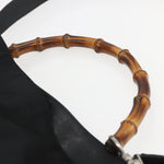 Gucci Vintage Bamboo Handle Open Hobo Nylon Medium - image 16