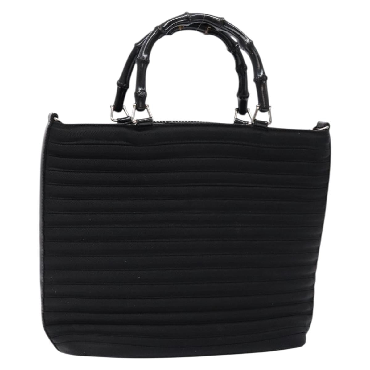 Gucci Vintage Bamboo Handle Bag Nylon - image 1