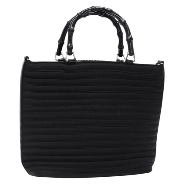 Gucci Vintage Bamboo Handle Bag Nylon - image 1