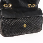 Bally Vintage Chain Shoulder Bag Quilted Leather - image 19