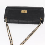 Chanel Chocolate Bar Accordion Reissue Flap Bag Quilted Lambskin East West - image 16