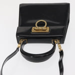 Salvatore Ferragamo Gancini Convertible Top Handle Bag Patent Leather - image 15
