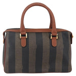 Fendi Vintage Pequin Convertible Boston Bag Coated Canvas Medium - image 2
