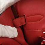 Hermes Birkin Handbag Red Togo with Palladium Hardware 35 - image 5