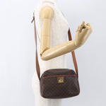 Celine Vintage Macadam Shoulder Bag Canvas and Leather - image 13