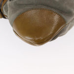 Salvatore Ferragamo Gancini handbag Suede - image 9