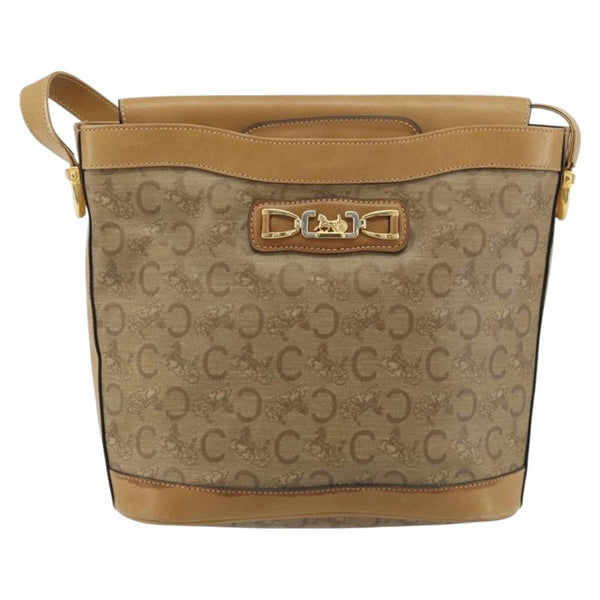 Celine C Sulky Shoulder bag Canvas and Leather - image 1