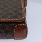 Celine Vintage Macadam Shoulder Bag Canvas and Leather - image 9