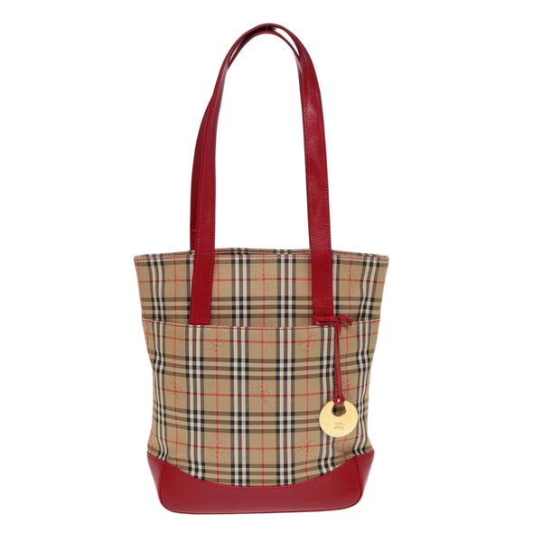 Burberry Nova Check Tote Canvas and Leather - image 1