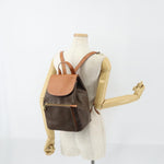 Celine Vintage Macadam Backpack Canvas and Leather - image 13