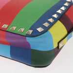 Valentino Garavani Rockstud 1973 Camera Crossbody Bag Striped Leather - image 9