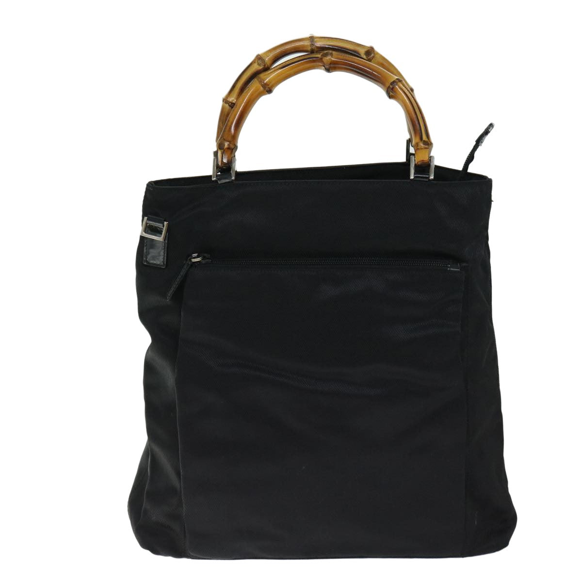 Gucci Vintage Bamboo Handle Bag Nylon - image 1