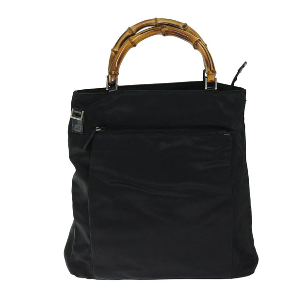 Gucci Vintage Bamboo Handle Bag Nylon - image 1