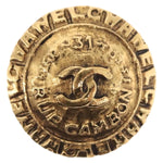Chanel Vintage 31 Rue Cambon Round Clip-On Earrings Metal - image 8