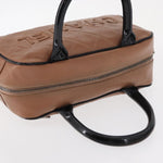 Chanel Embossed Logo Bowler Bag Quilted Caviar Small - image 16