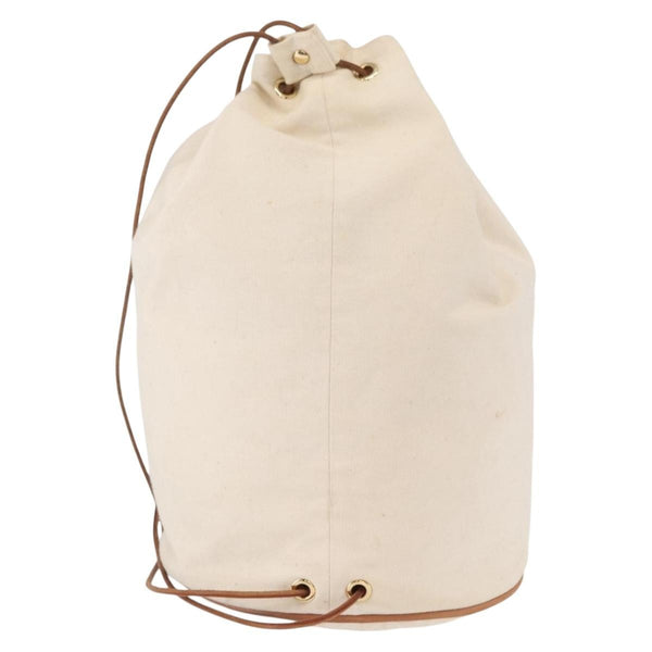 Hermes Polochon Mimile Drawstring Backpal Canvas
