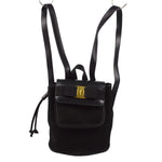 Salvatore Ferragamo Vara Flap Drawstring Backpack Leather and Suede - image 1