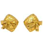 Chanel CC Rhombus Clip-On Earrings Metal - image 1