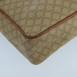 Celine Vintage Macadam Circle Logo Shoulder Bag Canvas and Leather - image 10