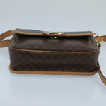 Celine Vintage Macadam Circle Logo Shoulder Bag Canvas and Leather - image 15