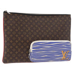 Louis Vuitton Pochette A4 Multipocket Pouch Monogram Canvas and Printed Leather - image 1