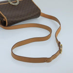 Celine Vintage Macadam Circle Logo Shoulder Bag Canvas and Leather - image 7