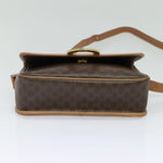 Celine Vintage Macadam Circle Logo Shoulder Bag Canvas and Leather - image 13