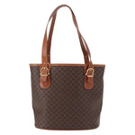Celine Vintage Macadam Shoulder Bag Canvas and Leather - image 2