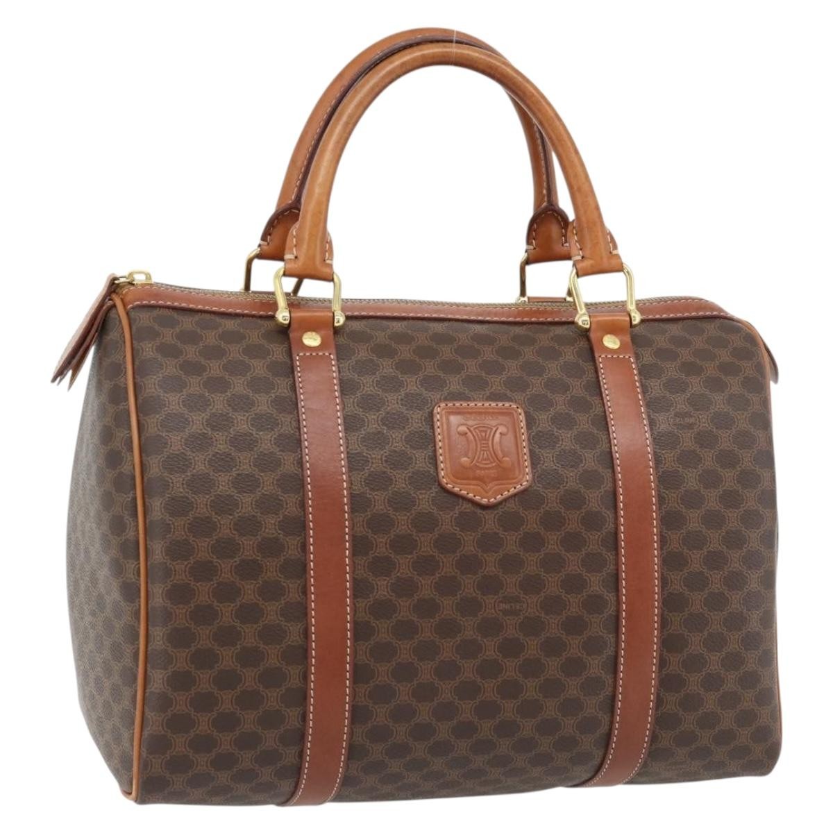 Celine Vintage Macadam Boston bag Canvas and Leather - image 1