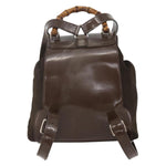 Gucci Vintage Bamboo Backpack Nylon and Patent Leather Mini - image 2