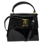 Salvatore Ferragamo Vintage Vara Bow Top Handle Bag Patent Leather - image 1