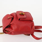 Gucci Vintage Bamboo Backpack Leather Mini - image 4