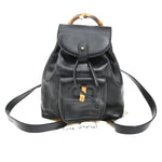 Gucci Vintage Bamboo Backpack Leather - image 1