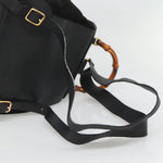 Gucci Vintage Bamboo Backpack Suede and Leather - image 17