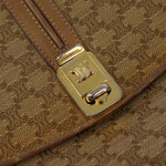Celine Vintage Macadam Shoulder Bag Canvas and Leather - image 13