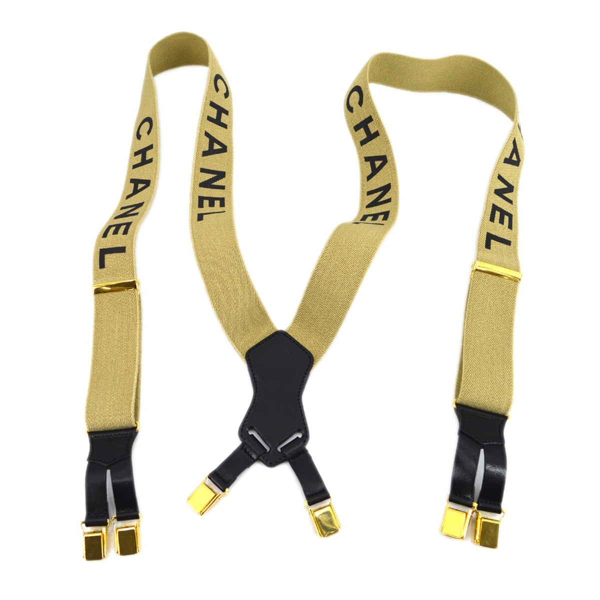 Chanel Logo Suspenders Canvas - image 1