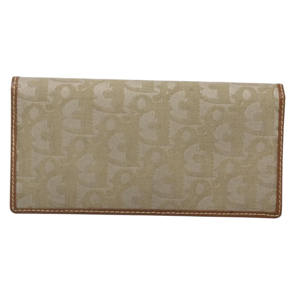 Christian Dior Trotter French Wallet Diorissimo Canvas