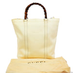 Gucci Convertible Bamboo Zip Tote Nylon - image 12