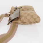 Gucci Vintage Double Belt Bag GG Coated Canvas with Leather - image 4